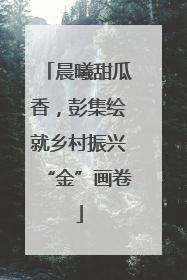 晨曦甜瓜香，彭集绘就乡村振兴“金”画卷