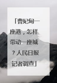 曹妃甸一座港，怎样带动一座城？人民日报记者调查