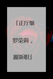 正厅级罗荣莉，履新职