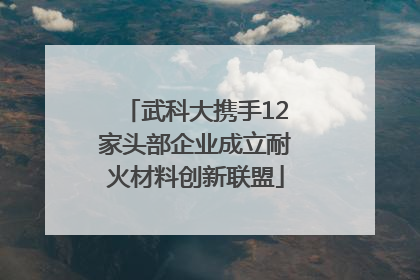 武科大携手12家头部企业成立耐火材料创新联盟