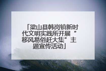 梁山县韩岗镇新时代文明实践所开展“移风易俗赶大集”主题宣传活动