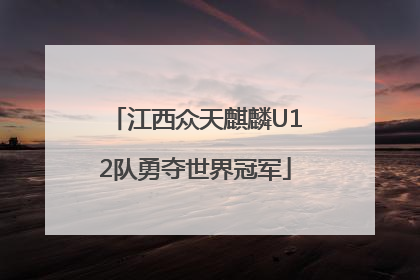 江西众天麒麟U12队勇夺世界冠军