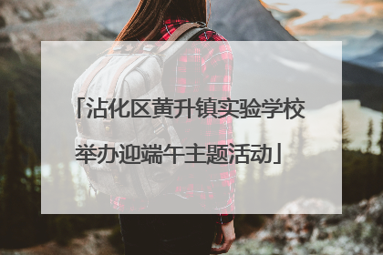 沾化区黄升镇实验学校举办迎端午主题活动