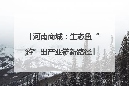 河南商城：生态鱼“游”出产业链新路径