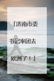济南市委书记率团去欧洲了！
