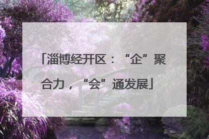 淄博经开区：“企”聚合力，“会”通发展