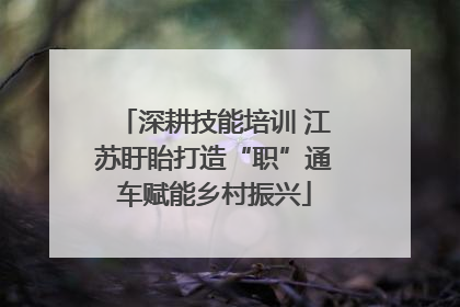 深耕技能培训 江苏盱眙打造“职”通车赋能乡村振兴