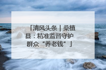 清风头条｜桑植县：精准监督守护群众“养老钱”