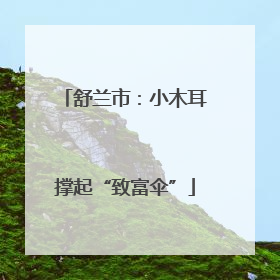 舒兰市：小木耳撑起“致富伞”