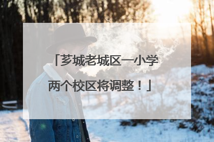 芗城老城区一小学两个校区将调整！