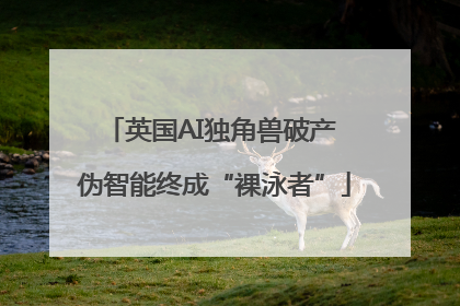 英国AI独角兽破产 伪智能终成“裸泳者”