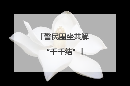警民围坐共解“千千结”