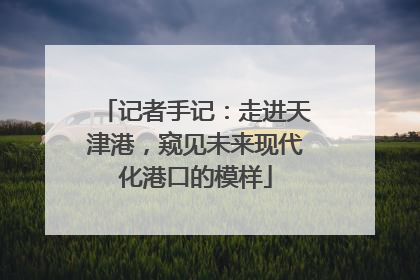 记者手记：走进天津港，窥见未来现代化港口的模样