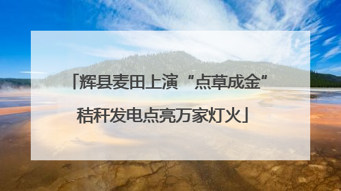辉县麦田上演“点草成金” 秸秆发电点亮万家灯火