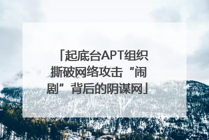 起底台APT组织 撕破网络攻击“闹剧”背后的阴谋网