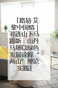 路易·艾黎中国情｜祁连山下马蹄新：山丹马场以绿色发展诠释“两山”理论实践