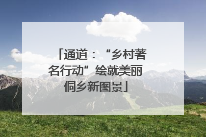 通道：“乡村著名行动”绘就美丽侗乡新图景