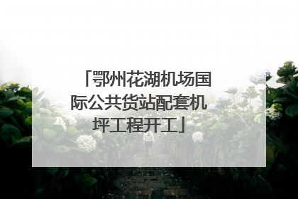 鄂州花湖机场国际公共货站配套机坪工程开工