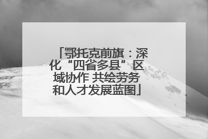 鄂托克前旗：深化“四省多县”区域协作 共绘劳务和人才发展蓝图