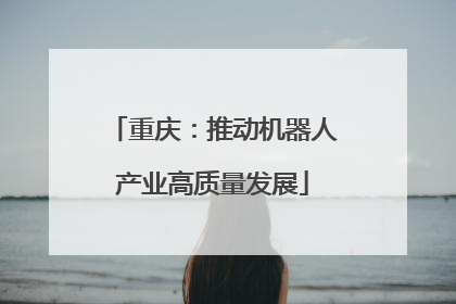 重庆：推动机器人产业高质量发展