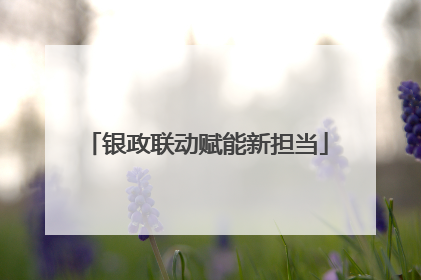 银政联动赋能新担当