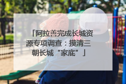 阿拉善完成长城资源专项调查：摸清三朝长城“家底”