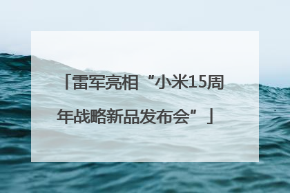 雷军亮相“小米15周年战略新品发布会”