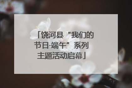 饶河县“我们的节日·端午”系列主题活动启幕