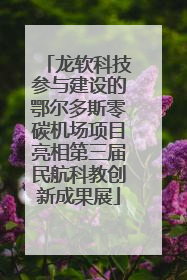 龙软科技参与建设的鄂尔多斯零碳机场项目亮相第三届民航科教创新成果展