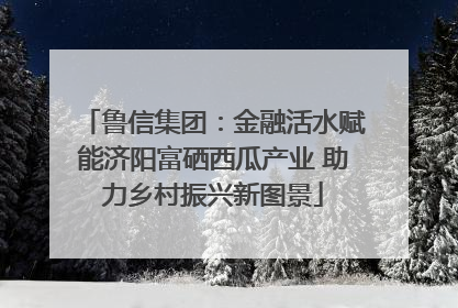 鲁信集团：金融活水赋能济阳富硒西瓜产业 助力乡村振兴新图景