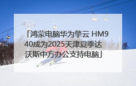 鸿蒙电脑华为擎云 HM940成为2025天津夏季达沃斯中方办公支持电脑