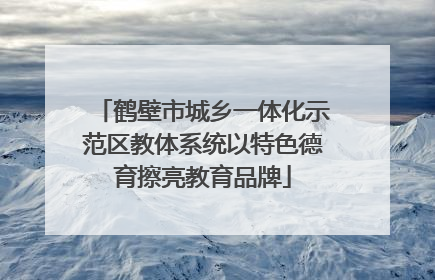 鹤壁市城乡一体化示范区教体系统以特色德育擦亮教育品牌