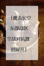 鹰击长空 东部战区空战对抗激烈展开