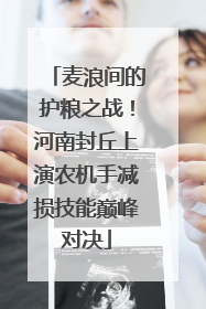 麦浪间的护粮之战！河南封丘上演农机手减损技能巅峰对决