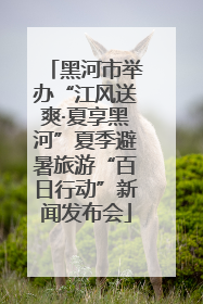黑河市举办“江风送爽·夏享黑河”夏季避暑旅游“百日行动”新闻发布会