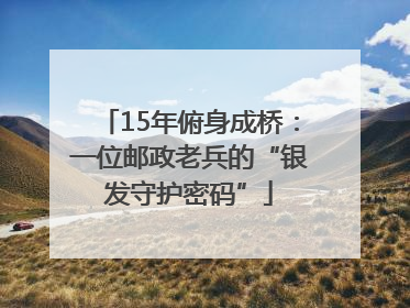 15年俯身成桥：一位邮政老兵的“银发守护密码”