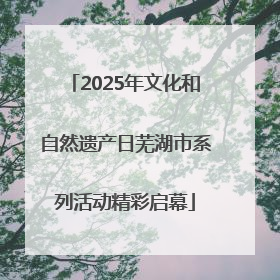 2025年文化和自然遗产日芜湖市系列活动精彩启幕