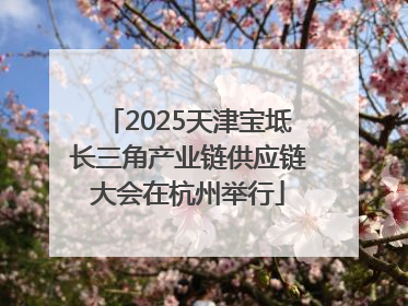 2025天津宝坻长三角产业链供应链大会在杭州举行