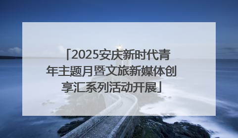 2025安庆新时代青年主题月暨文旅新媒体创享汇系列活动开展