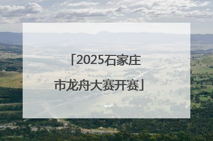 2025石家庄市龙舟大赛开赛