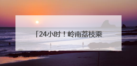 24小时！岭南荔枝乘专线 枝头直飞新加坡