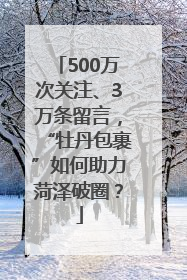 500万次关注、3万条留言，“牡丹包裹”如何助力菏泽破圈？