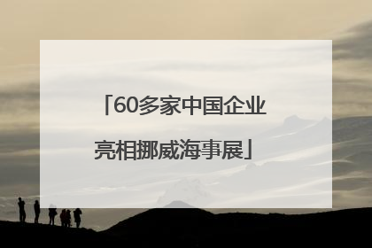 60多家中国企业亮相挪威海事展